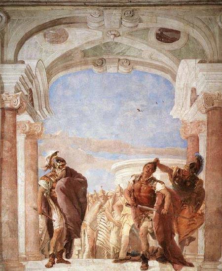 Giovanni Battista Tiepolo The Rage of Achilles Sweden oil painting art